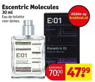 Kruidvat Escentric molecules aanbieding