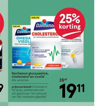 Etos Davitamon Glucosamine, Cholesterol en Visolie 30 stuks aanbieding