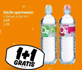 Poiesz O2Life sportwater 2 flessen à 750 ml aanbieding