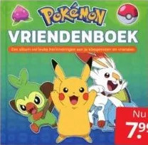 Boekenvoordeel Pokémon vriendenboek aanbieding