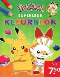 Boekenvoordeel Pokémon kleurboeken aanbieding