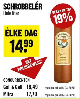 Dirck 3 Schrobbelér aanbieding