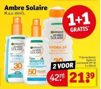 Kruidvat Ambre solaire aanbieding