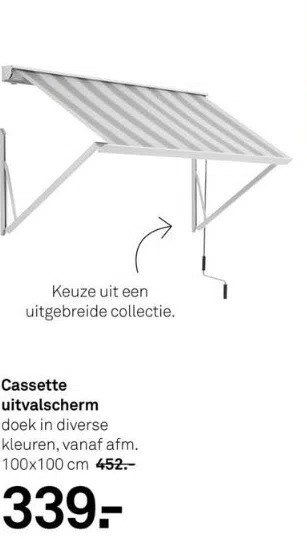 Karwei Cassette uitvalscherm aanbieding