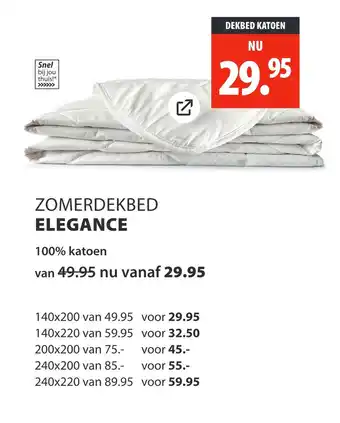 Lion Beddenshop Zomerdekbed elegance aanbieding