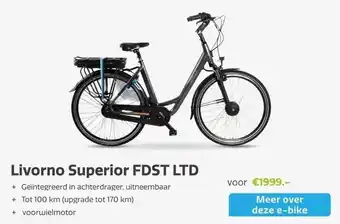 Stella fietsen Livorno Superior FDST LTD aanbieding