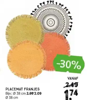 Xenos Placemat franjes aanbieding