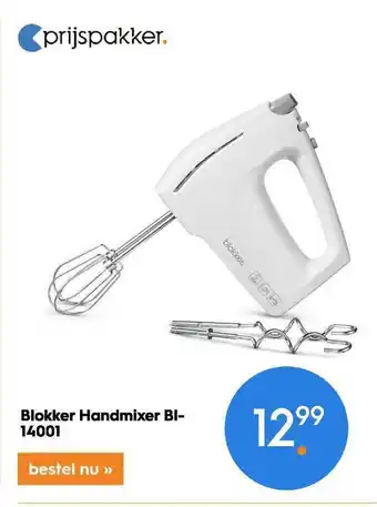 Blokker Blokker Handmixer BI - 14001 aanbieding