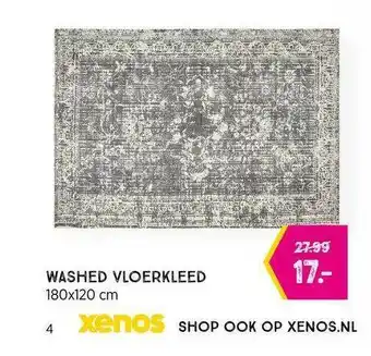 Xenos Washed Vloerkleed 180x120 Cm aanbieding