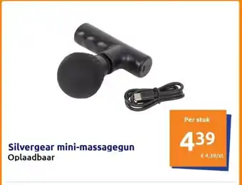Action Silvergear mini-massagegun Oplaadbaar aanbieding
