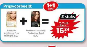 Trekpleister Guhl Protecture Haarkleuring Lichtblond + Guhl Pearlance Haarkleuring Donkergoud Blond 1+1 Gratis aanbieding