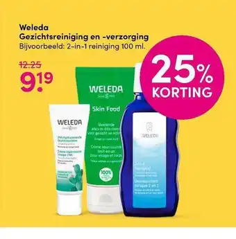 DA Weleda Gezichtsreiniging En -verzorging 25% Korting aanbieding