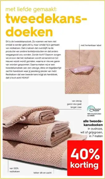 HEMA Tweedekansdoeken aanbieding