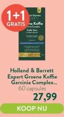 Holland & Barrett Expert groene koffie garcinia complex  liposomaal - 60 capsules aanbieding