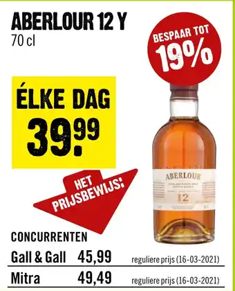 Dirck 3 Aberlour 12 Y 70cl aanbieding