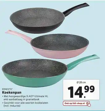 Lidl Ernesto Koekenpan 28cm aanbieding