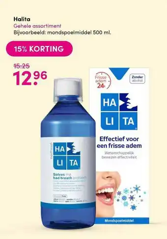 DA Halita Mondspoelmiddel 15% Korting aanbieding