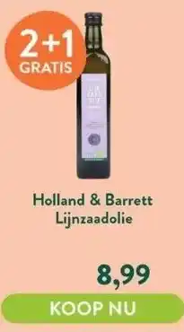 Holland & Barrett Lijnzaadolie aanbieding