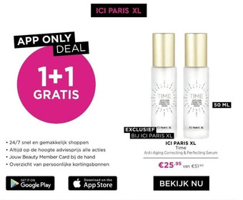 ICI Paris XL Ici paris xl time aanbieding