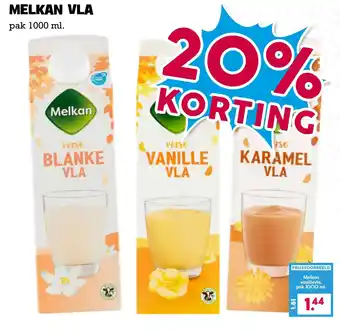 Boon`s Markt Melkan vla aanbieding