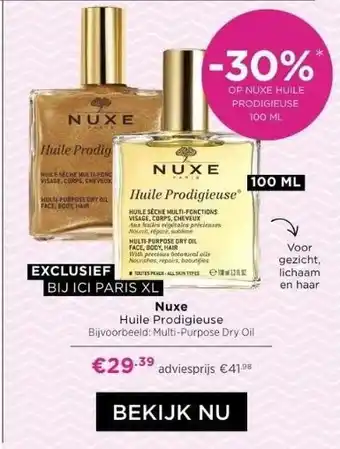 ICI Paris XL Nuxe aanbieding