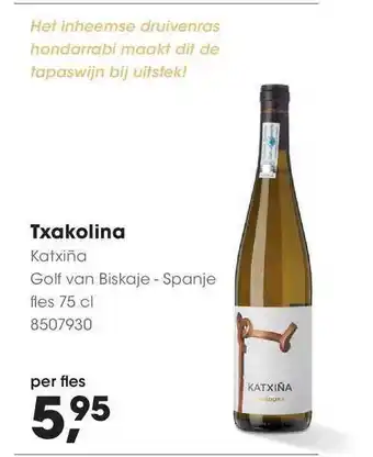 HANOS Txakolina Katxiña Golf Van Biskaje - Spanje aanbieding