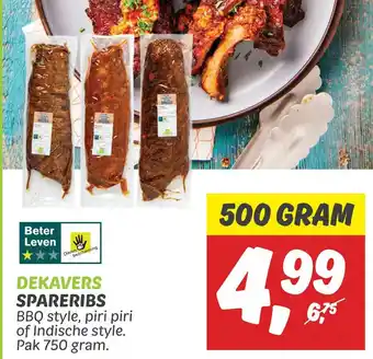 Dekamarkt Spareribs aanbieding