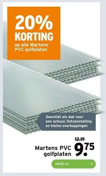 GAMMA Martens PVC golfplaten aanbieding