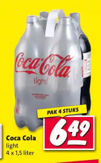 Nettorama Coca Cola light 4 x 1,5 liter aanbieding