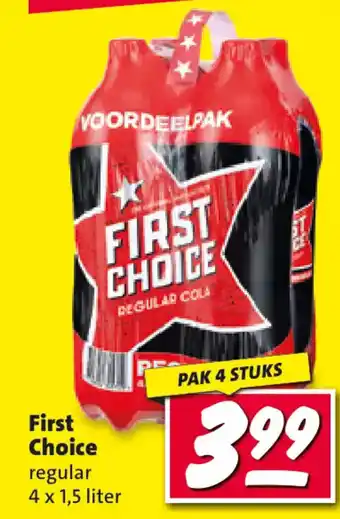 Nettorama First Choice regular 4 x 1,5 liter aanbieding