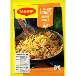 Albert Heijn Maggi stir fry noodles chicken curry aanbieding