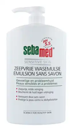 De Online Drogist Sebamed wasemulsie - met doseerpomp 1lt aanbieding