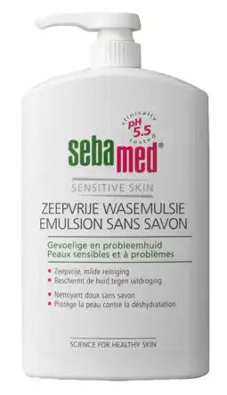 De Online Drogist Sebamed wasemulsie - met doseerpomp 1lt aanbieding