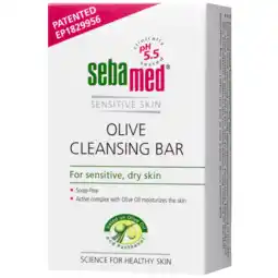 De Online Drogist Sebamed zeepvrij wastablet olijf 150gr aanbieding