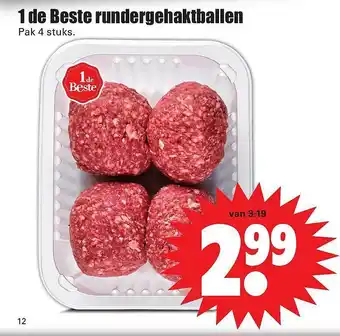 Dirk 1 De Beste Rundergehaktballen aanbieding