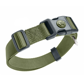 Zooplus Hunter halsband london olijfgroen vario plus maat l: 34-56cm halsomvang, b 20mm hond aanbieding