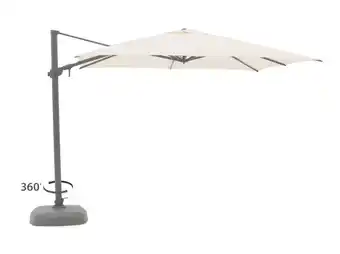 Kees Smit Shadowline austin zweefparasol 300x300cm - laagste prijsgarantie! aanbieding