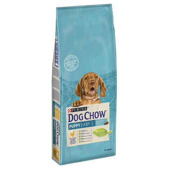 Zooplus 14kg purina puppy kip dog chow hondenvoer aanbieding