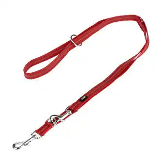 Zooplus Tiaki hondenriem reflective rubber, rood - 200 cm lang, 20 mm breed aanbieding