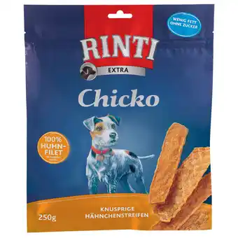 Zooplus Rinti chicko gevogelte - dubbelpak: knapperige kippenrepen (2 x 250 g) aanbieding