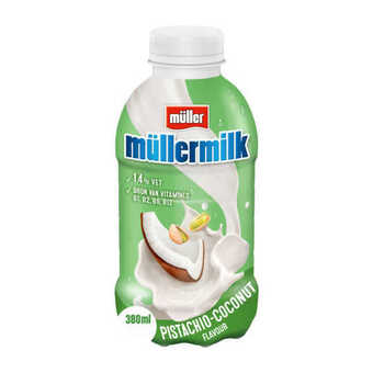 Coop Müllermilk pistache kokos aanbieding