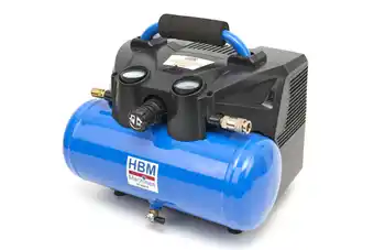 HBM Machines Hbm draagbare compressor 6 liter op 36 volt 4.0ah accu aanbieding