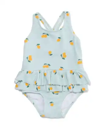 HEMA Hema baby badpak citroenen mintgroen (mintgroen) aanbieding