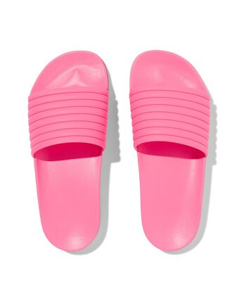 HEMA Hema dames badslippers met ribbelband roze (roze) aanbieding