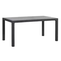 Leen Bakker Keter tafel melody - grijs - 160x94,5x74,5 cm - leen bakker aanbieding