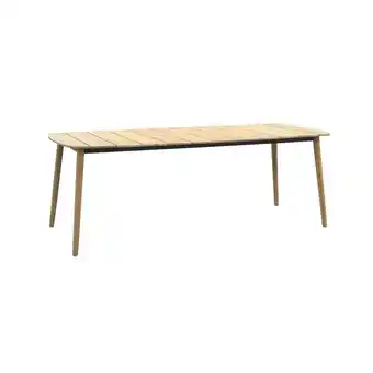 Leen Bakker Tuintafel lot - naturel - 75x215x90cm - leen bakker aanbieding