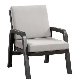 Leen Bakker Hartman lounge fauteuil eden - antraciet - 93x71x84 cm - incl. kussen - leen bakker aanbieding