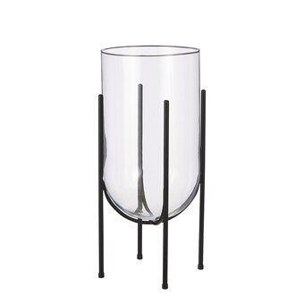 fonQ Mica decorations jamey vaas h 49,5 cm - zwart aanbieding