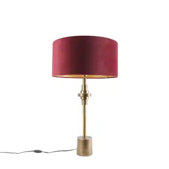 fonQ Qazqa tafellamp diverso - rood - art deco - d 500mm aanbieding