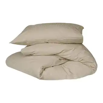 fonQ Crisp sheets dekbedovertrek 240 x 220 cm - sand stone aanbieding